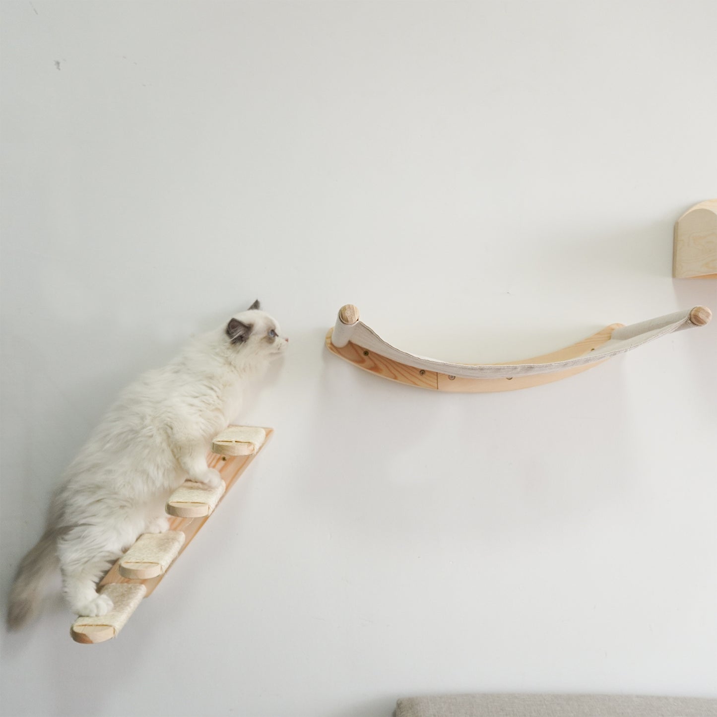 Cat Stairway with Sisal Scratching and Hammock