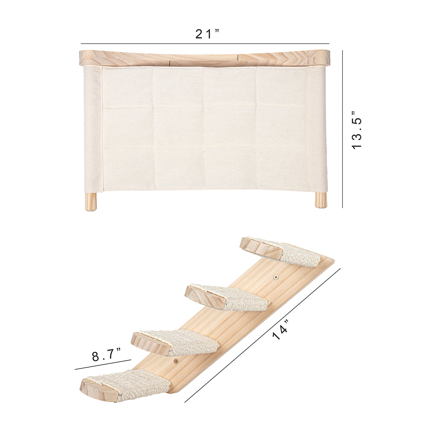 Cat Stairway with Sisal Scratching and Hammock